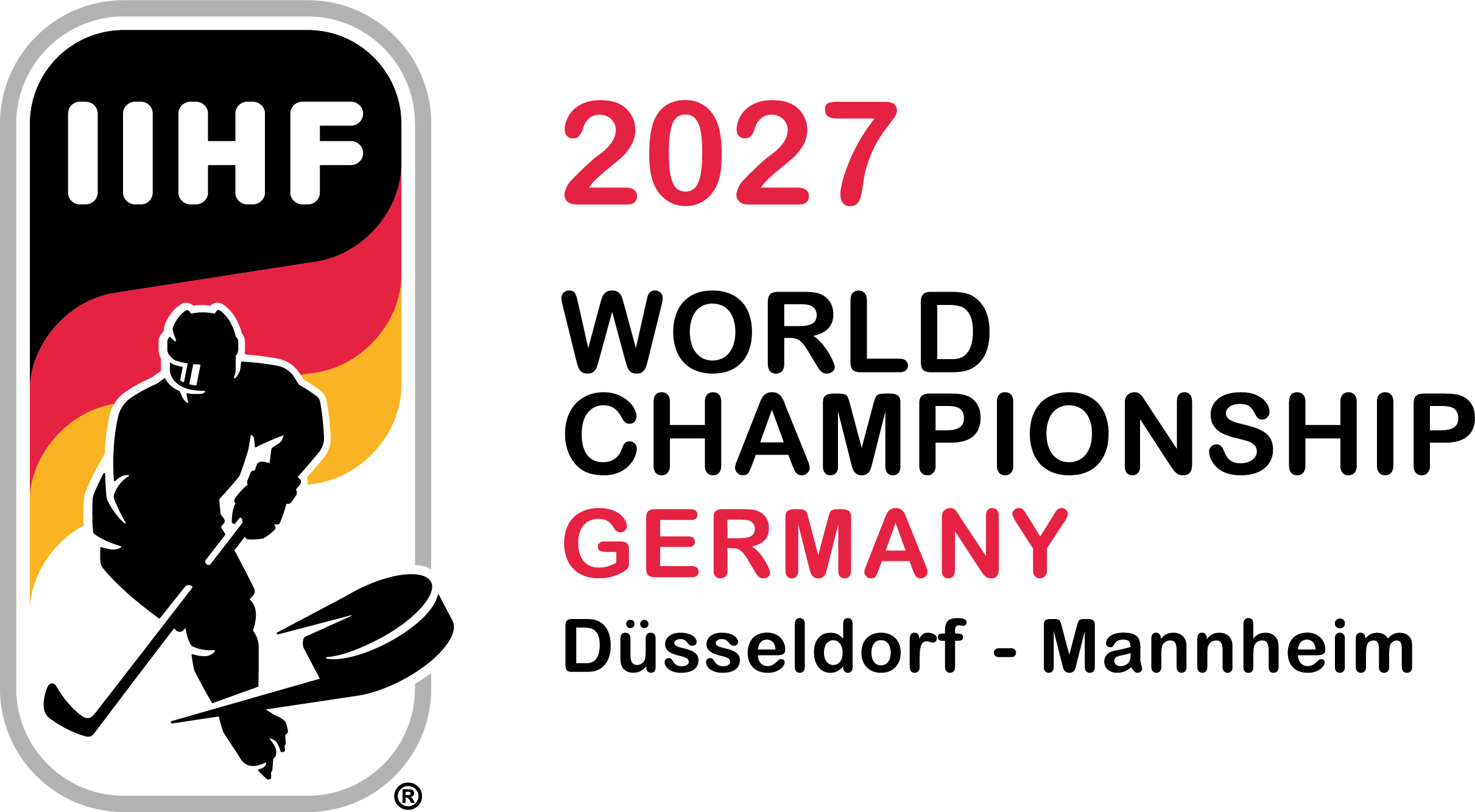 Offizielles Logo der IIHF Eishockey-Weltmeisterschaft Deutschland 2027